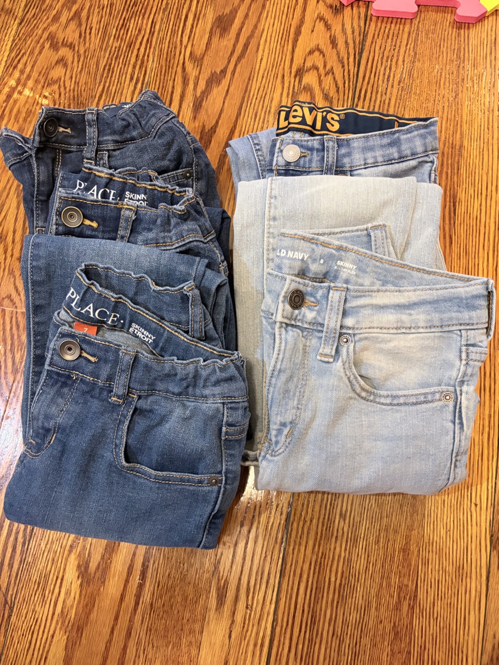 5 Pairs Kids Jeans size 7&8- Levi’s, Old Navy & Children’s Place